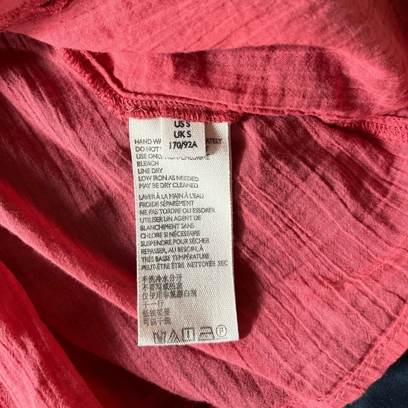 Free People Flor E Mayo Peasant Balloon Sleeves Blouse Size S OB1024231 - Picture 7 of 11